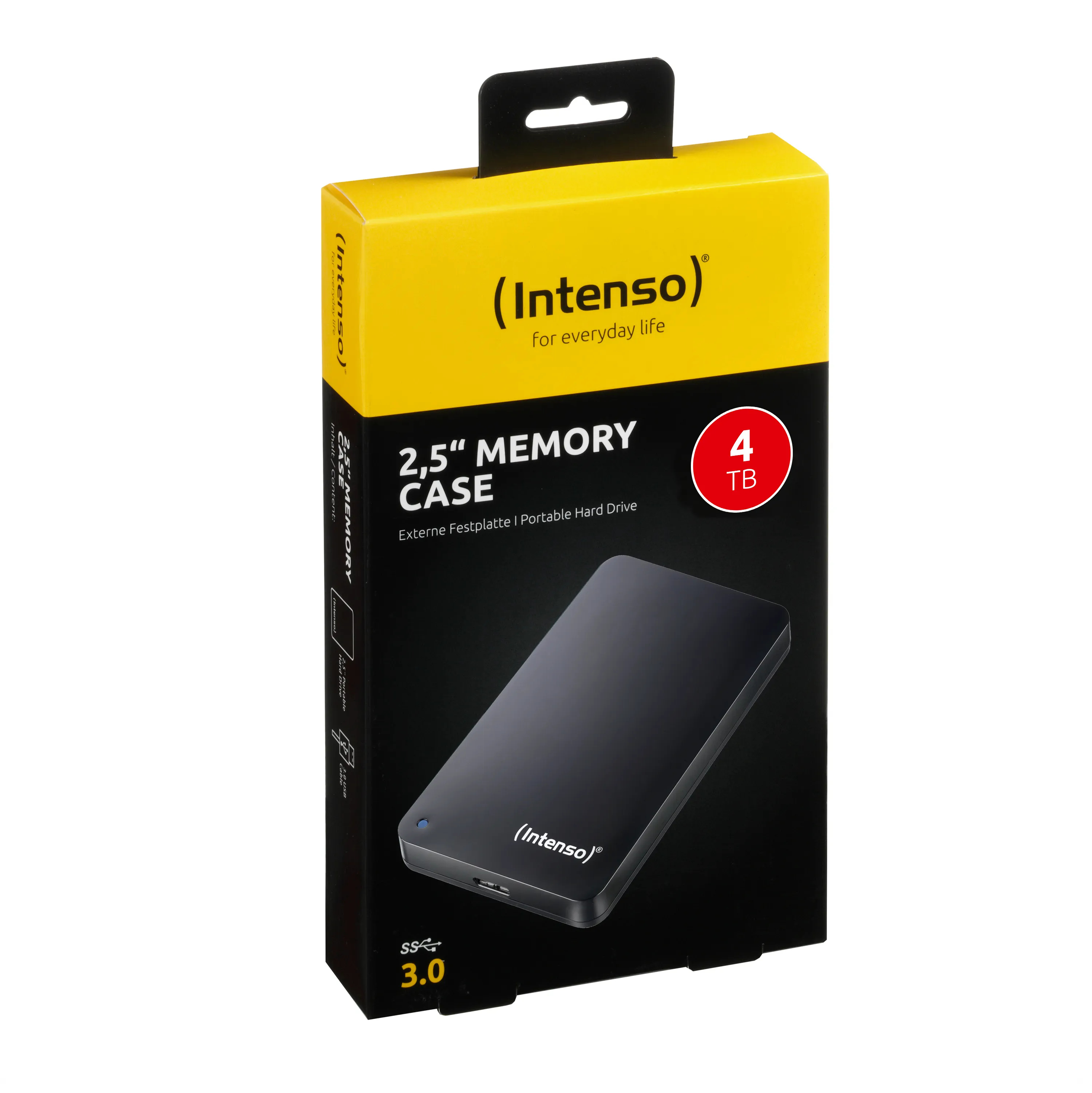 Intenso Memory Case 4 TB - extern hårddisk , Svart