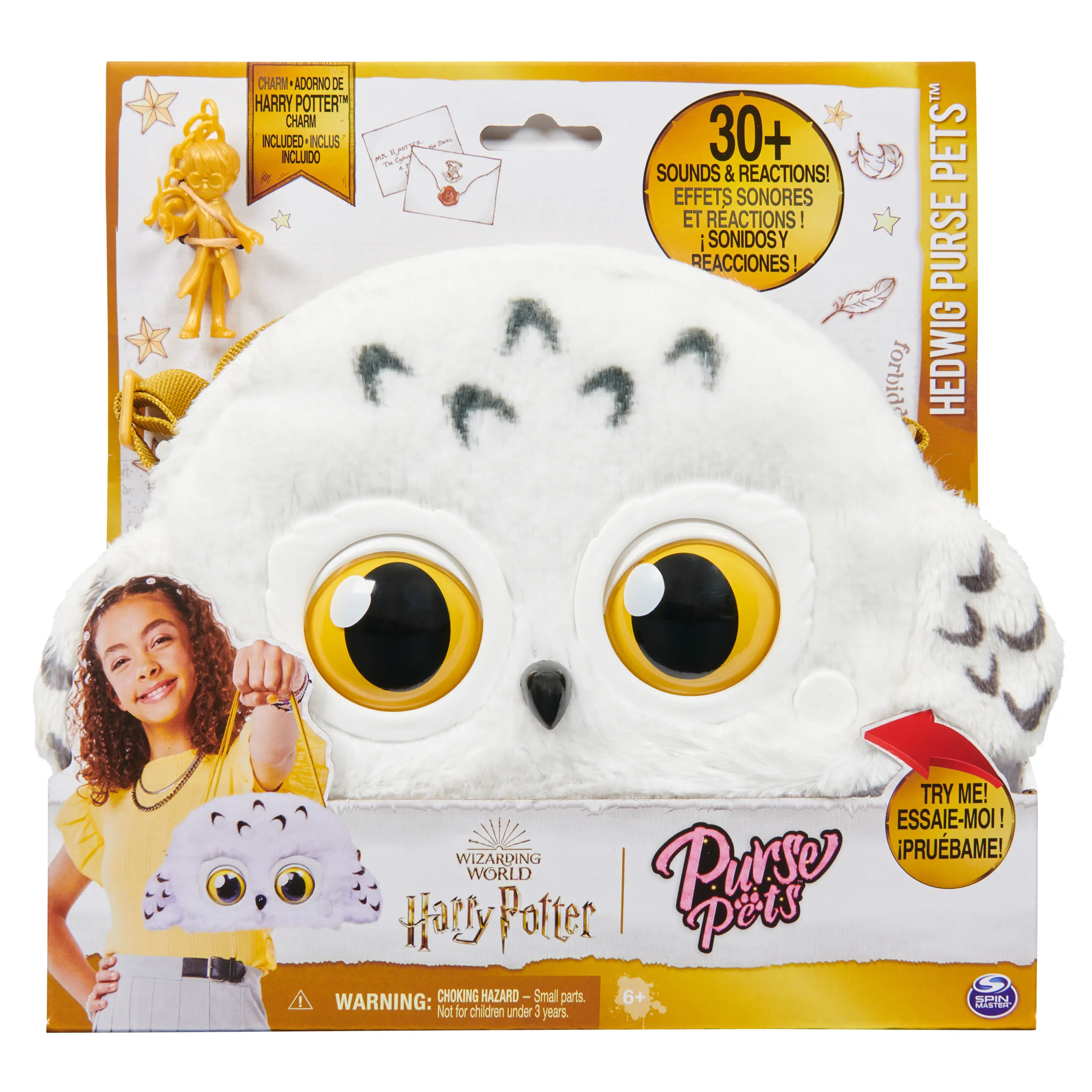 Spin Master Wizarding World &amp; Purse Pets - Hedwig, bag (black/gold)
