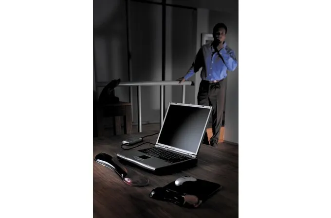 Kensington Duo Gel - musmatta med handledsst&ouml;d, 240x182 mm, Svart/R&ouml;d