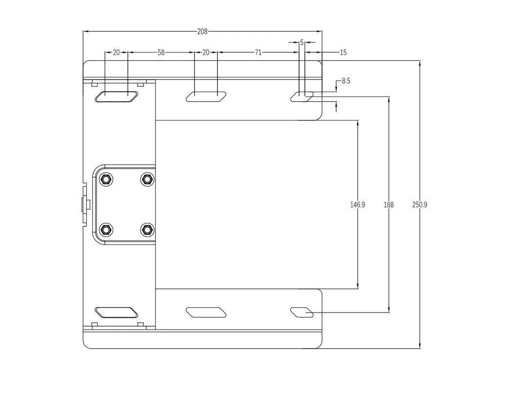 Multibrackets M Universal Swing Arm - Asennuspakkaus (keinuvarsi) tuotteelle LCD nestekiden&auml;ytt&ouml; / plasma TV - musta -n&auml;yt&ouml;n koko: 26"-47"