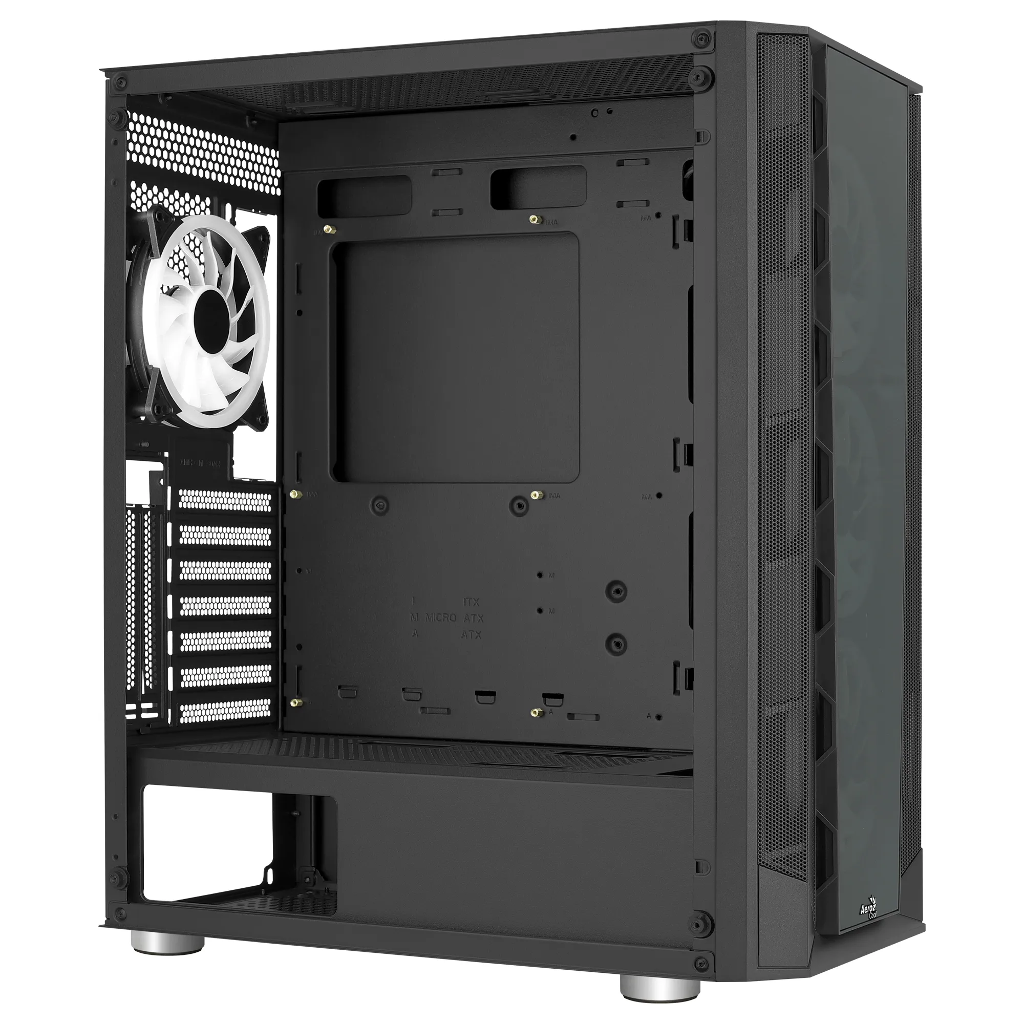 Prismbkv3 Pc Case Atx Black 4 Fans Argb Front Side Side
