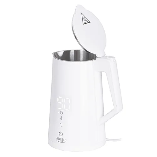 Adler AD 1345W kettle, 1.7L, 2200W, White