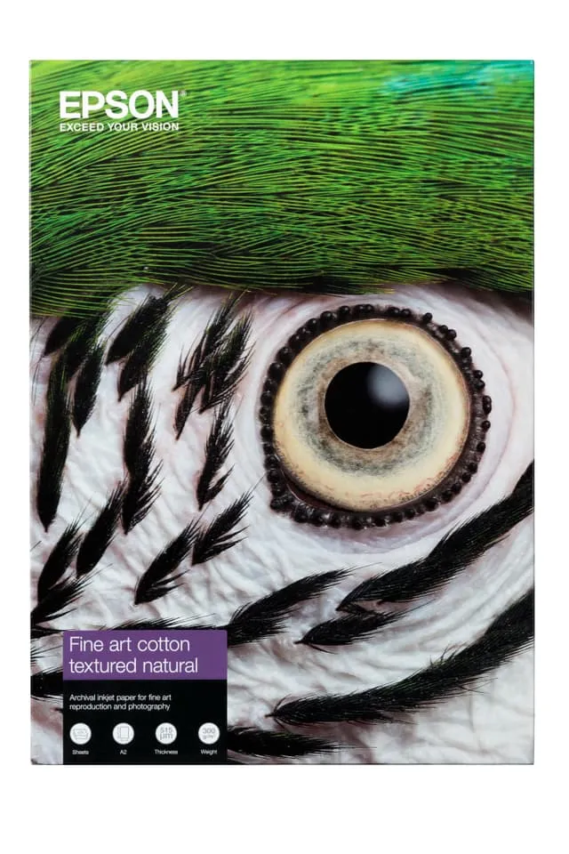 EPSON Fine Art Cotton Textured Natural A2 25 Sh