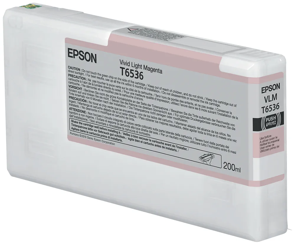 EPSON T6536-mustekasetti, 200 ml, eloisa vaaleanmagenta