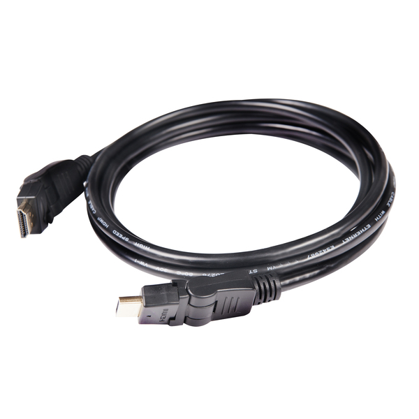 Club 3D CAC-1360 Rotating HDMI 2.0 cable with Ethernet, 2 m, Black