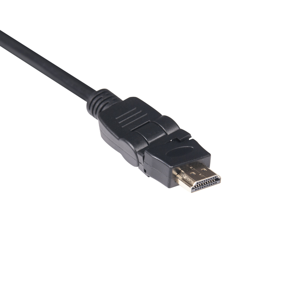 Club 3D CAC-1360 Rotating HDMI 2.0 cable with Ethernet, 2 m, Black