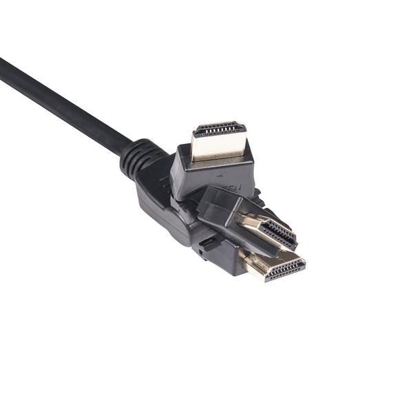 Club 3D CAC-1360 Py&ouml;riv&auml; HDMI 2.0 -kaapeli, jossa Ethernet, 2 m, musta