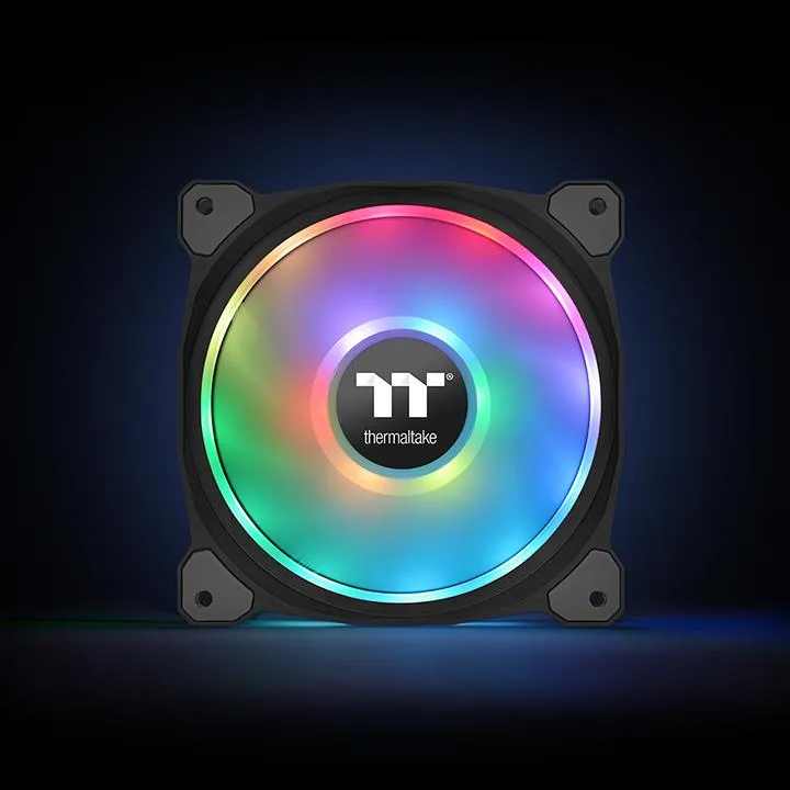 THERMALTAKE Riing Duo 14 RGB Fan Two individual addressable LED rings RGB spectrum