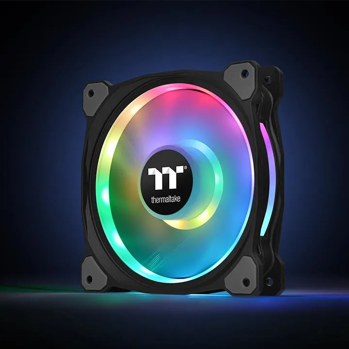 THERMALTAKE Riing Duo 14 RGB Fan Two individual addressable LED rings RGB spectrum