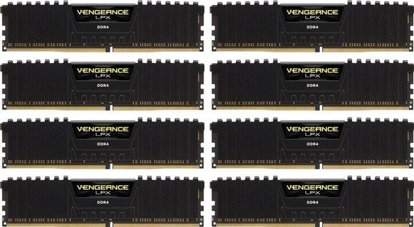 Corsair Vengeance LPX 128GB (8 x 16GB) DDR4 3000 MHz, CL16 - memory, Black
