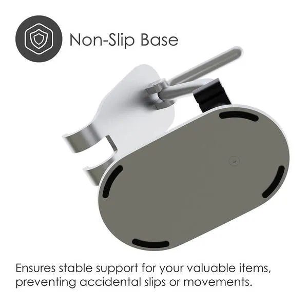 DESIRE2 Headphone Stand and Cell Phone Holder Silver
