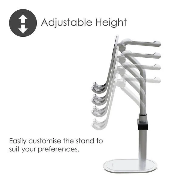 DESIRE2 Headphone Stand and Cell Phone Holder Silver