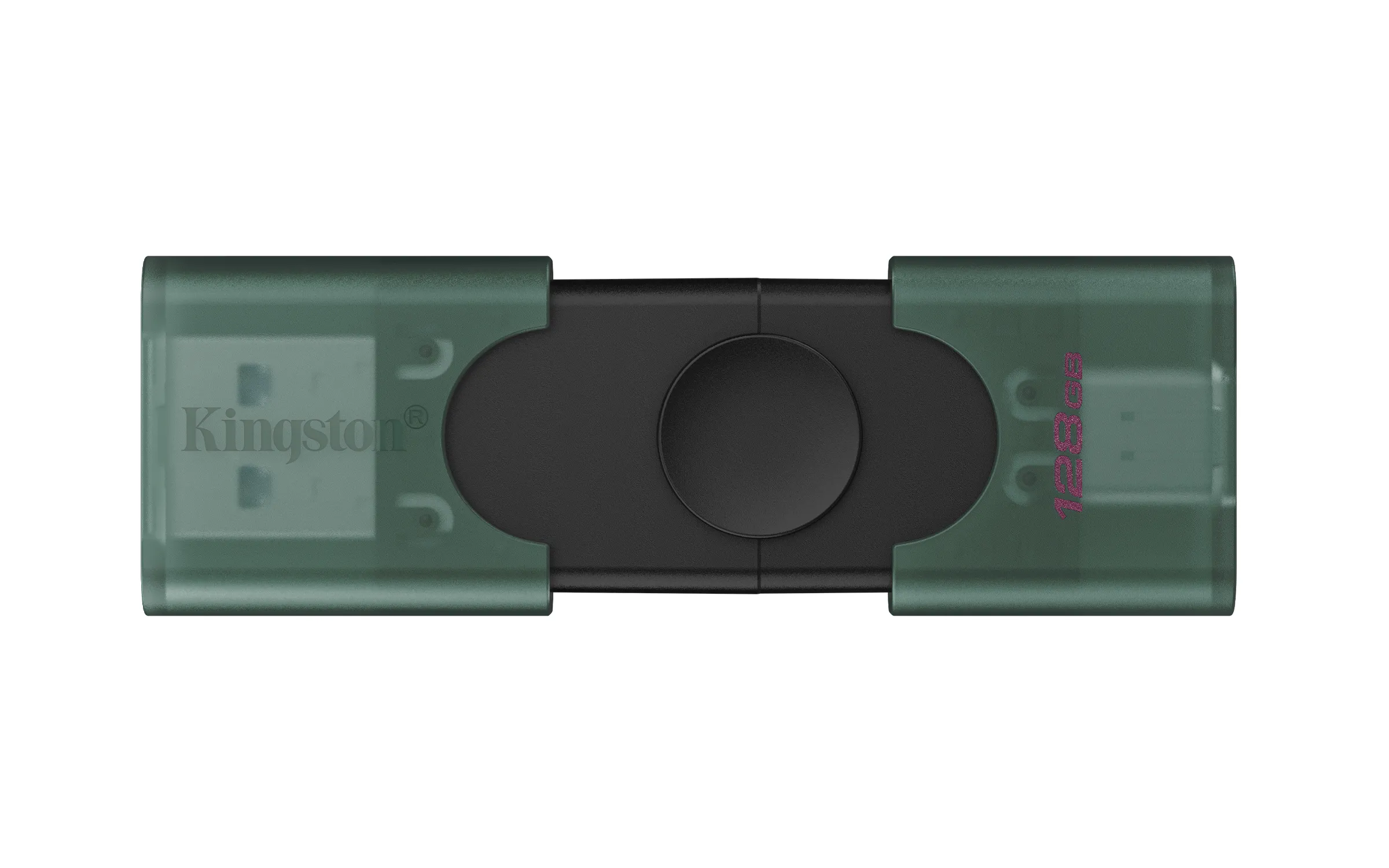 Kingston DataTraveler 128GB USB-A + USB-C 3.2 - minne, Svart, Grön