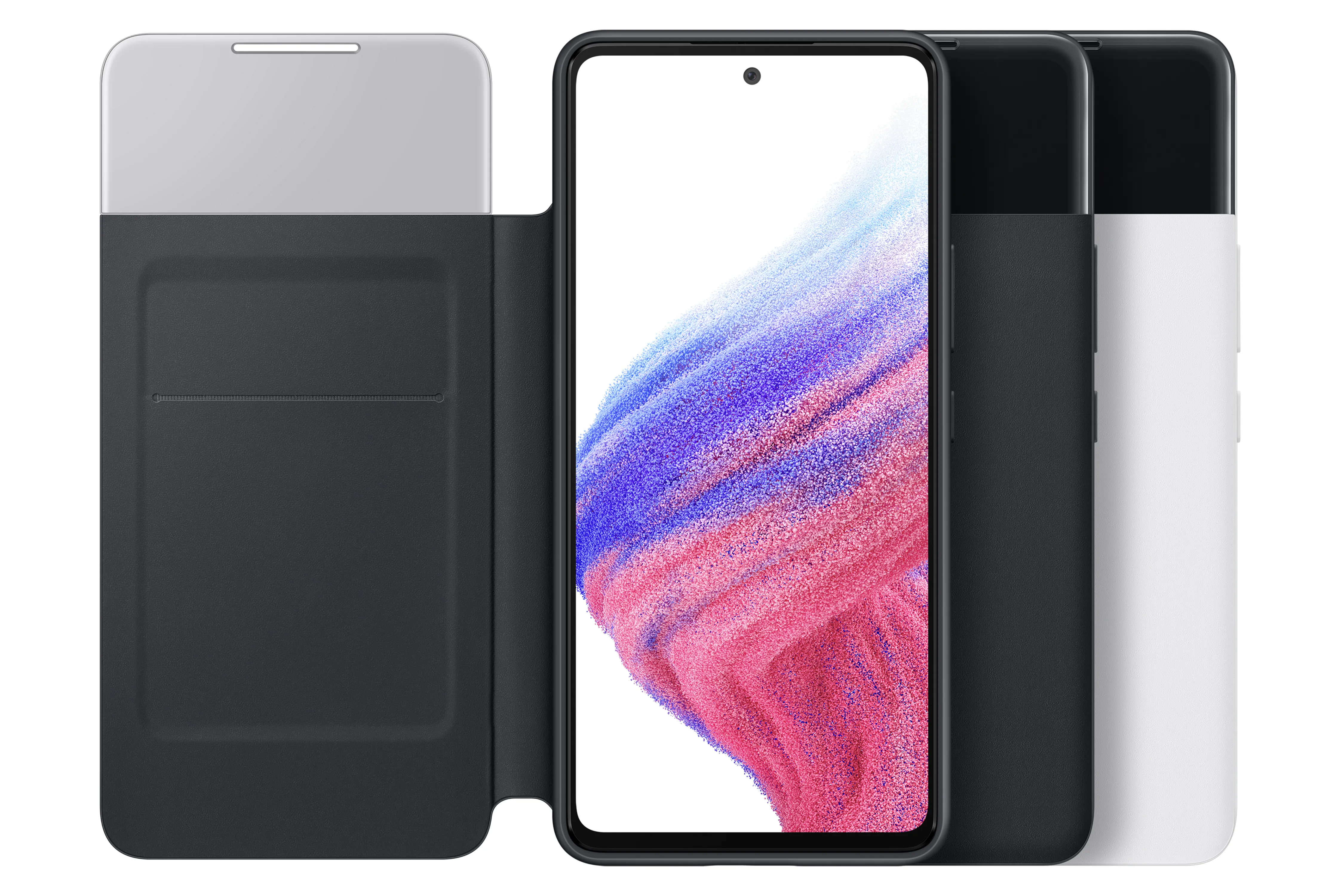 Samsung Smart View Wallet, Galaxy A53 5G - Wallet Case, Black