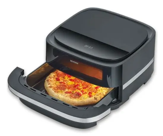 Severin FryLight Pizza & More FR 2464, 4 l, 2100 W, airfryer, svart