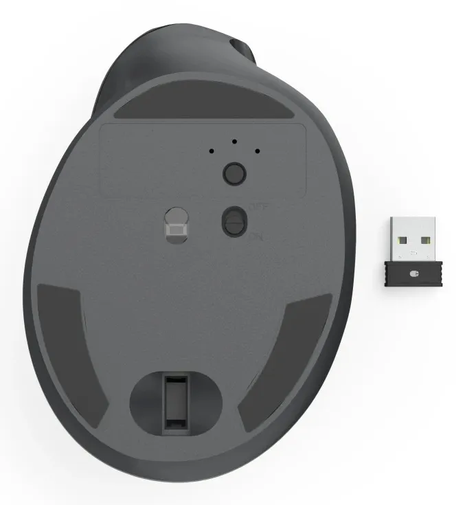 Hama EWM-500R tr&aring;dl&ouml;s ergonomisk mus, svart