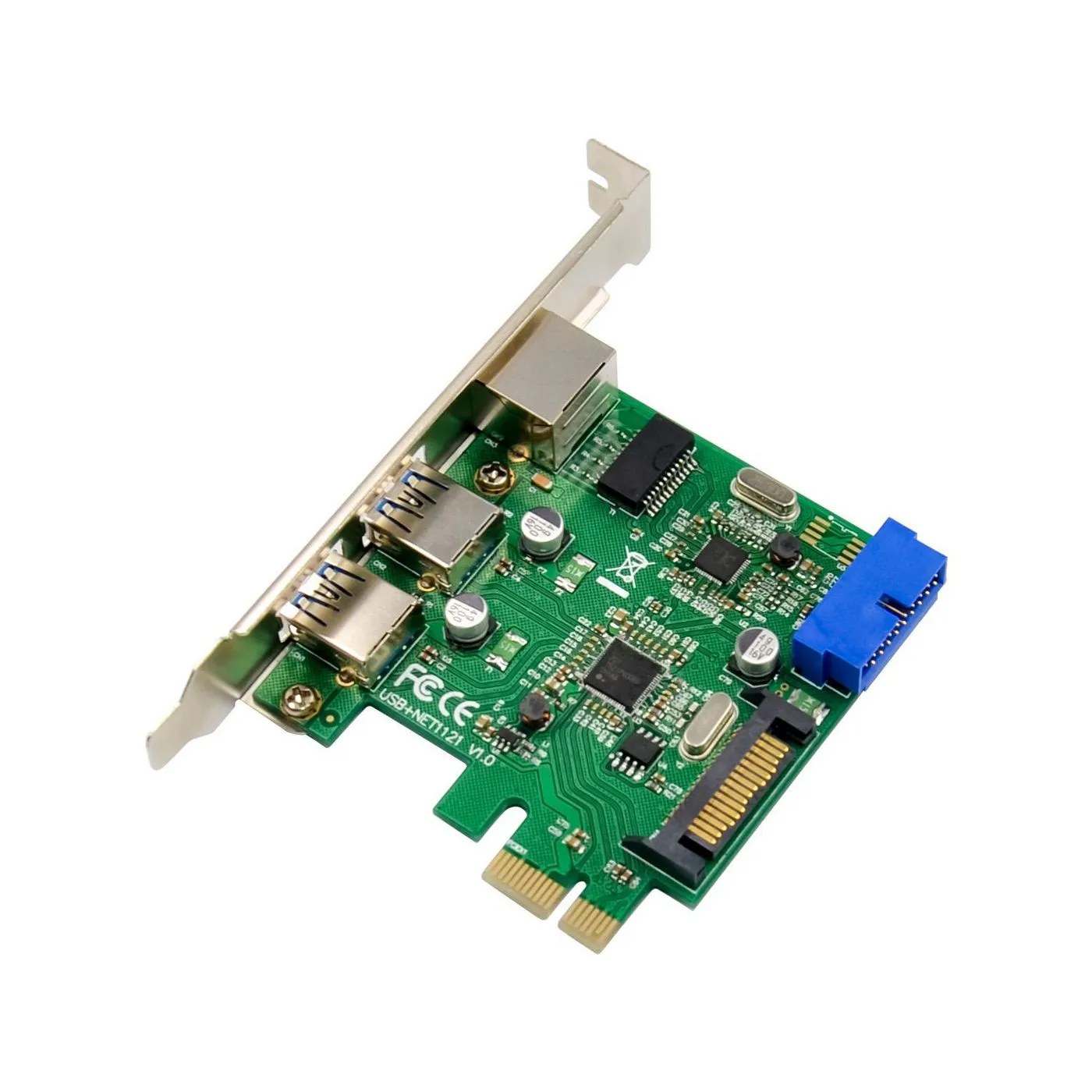 MicroConnect MC-PCIEX1-RTL8153+VL805 - N&auml;tverkskort