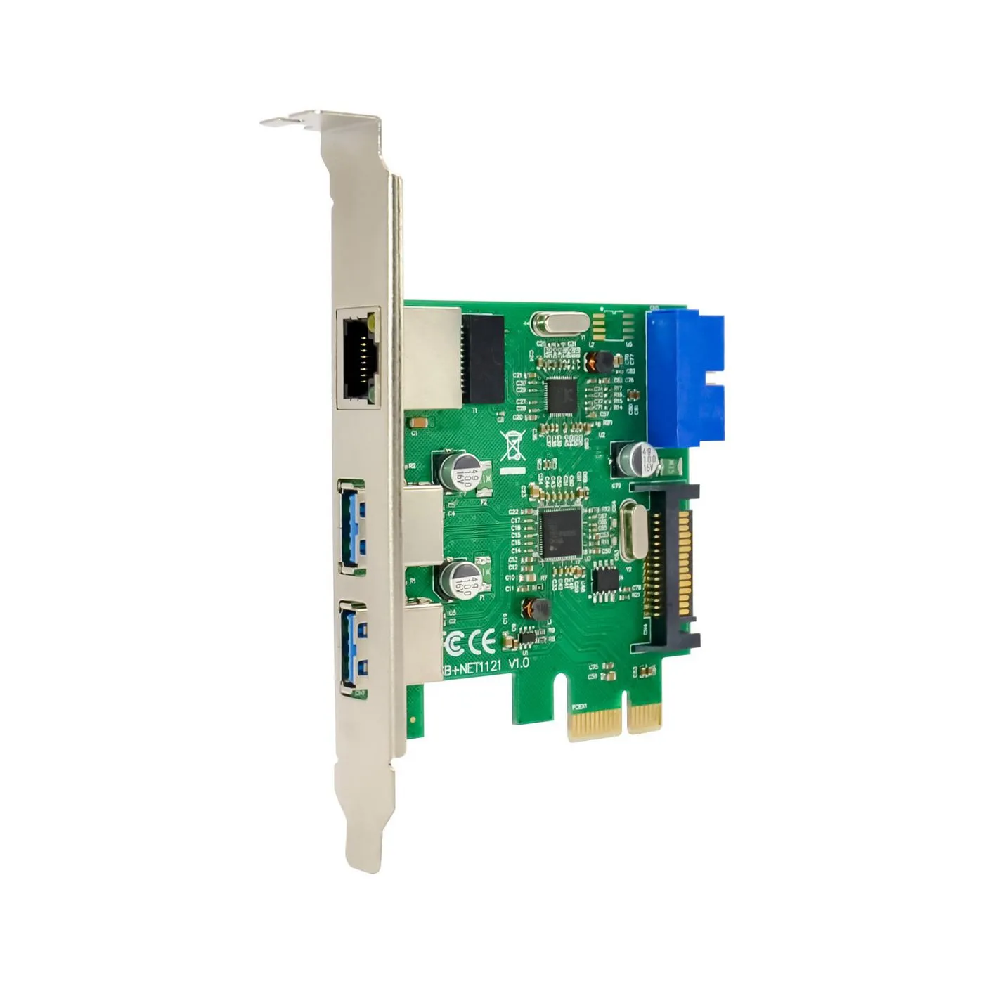 MicroConnect MC-PCIEX1-RTL8153+VL805 - N&auml;tverkskort