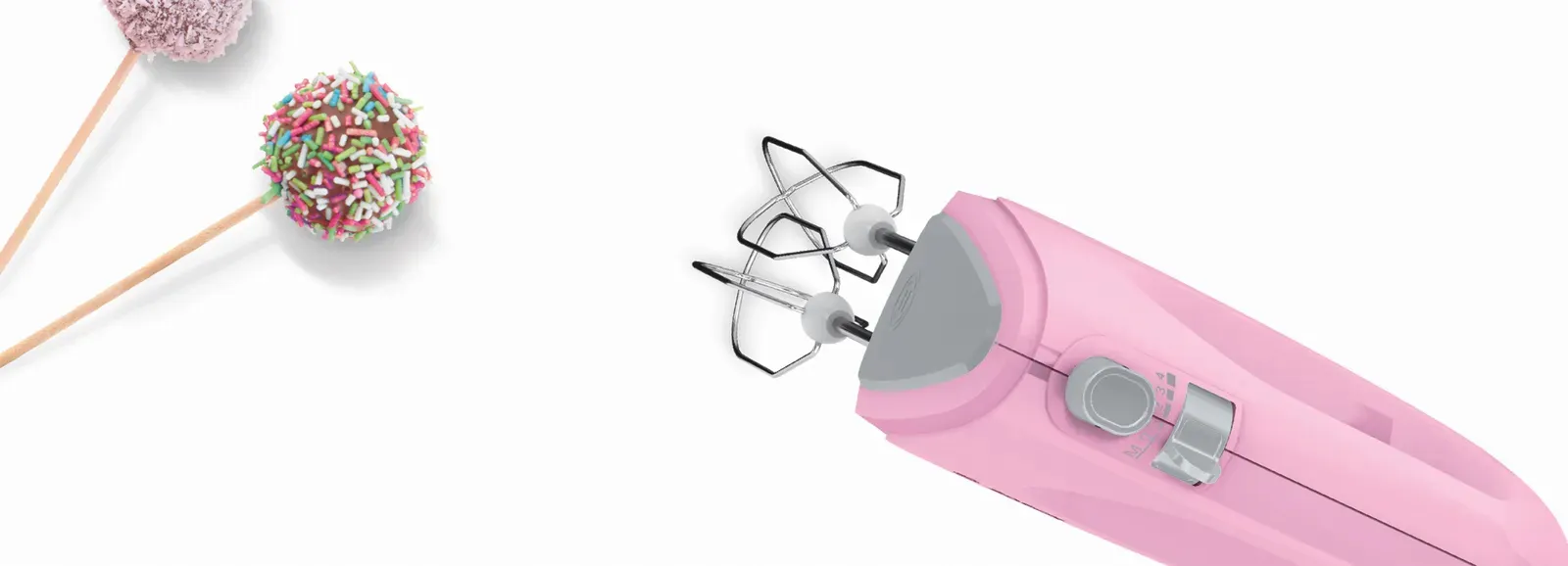 Bosch MFQ2210K - hand mixer, pink