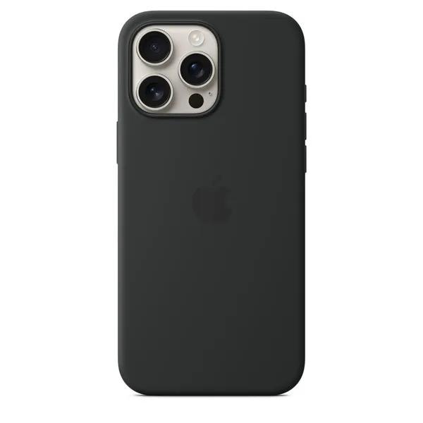Apple iPhone 16 Pro Max, MagSafe - silikonskal, Svart
