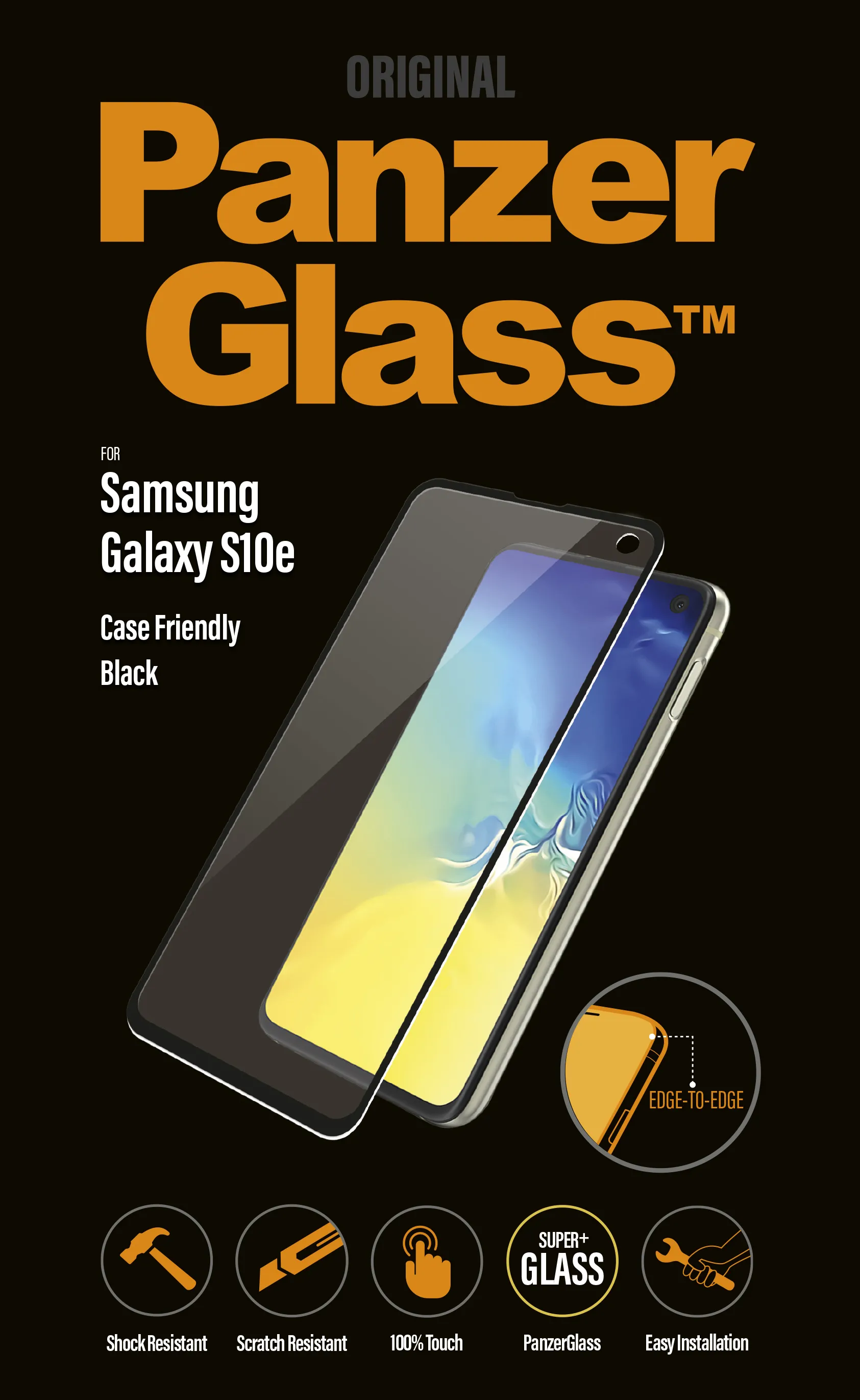 PanzerGlass Case Friendly, Galaxy S10e - Screen Glass