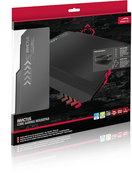 Speedlink Invictus -pelihiirimatto, 300x215 mm, Musta