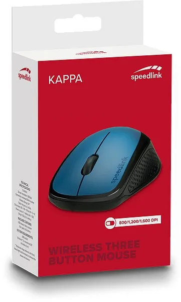 Speedlink Kappa - wireless mouse, Black/Blue