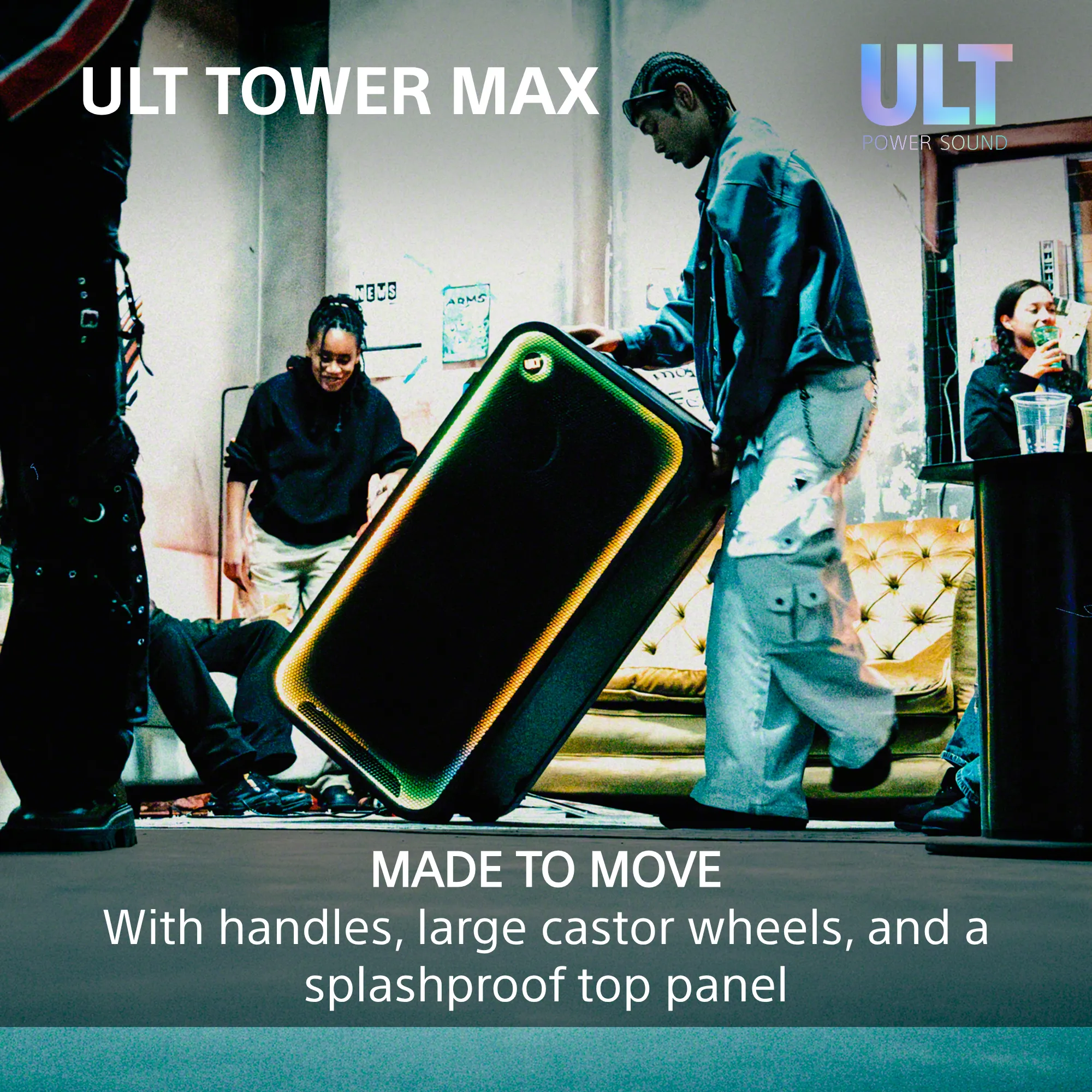 Sony ULT TOWER MAX Bluetooth Party Speaker, Black