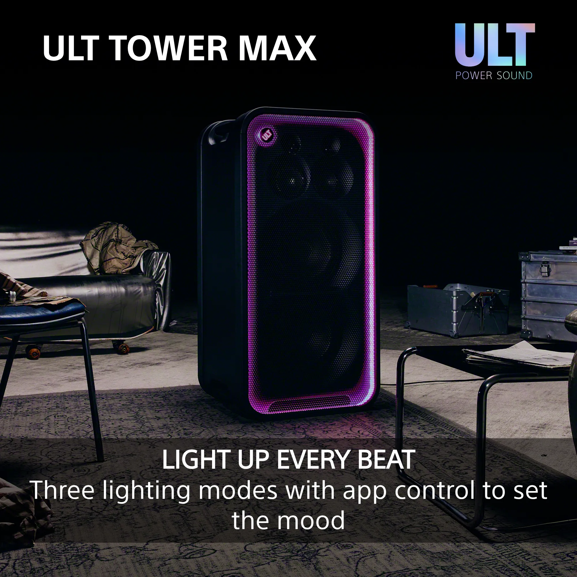 Sony ULT TOWER MAX Bluetooth Party Speaker, Black
