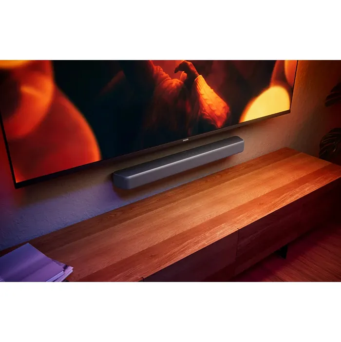 Philips TAB5601/10, 2.1, Dolby Digital Plus, DTS Digital Surround, DTS Virtual:X soundbar -&auml;&auml;nij&auml;rjestelm&auml;, langattomalla subwooferilla, harmaa