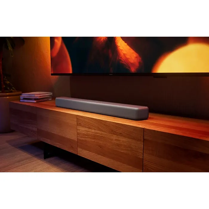 Philips TAB5601/10, 2.1, Dolby Digital Plus, DTS Digital Surround, DTS Virtual:X soundbar -&auml;&auml;nij&auml;rjestelm&auml;, langattomalla subwooferilla, harmaa