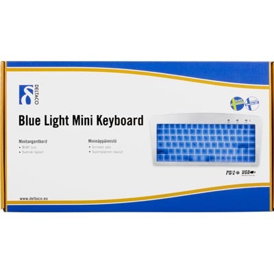 Minin&auml;pp&auml;imist&ouml;,valaistut n&auml;pp&auml;imet PS/2+USB, hopea
