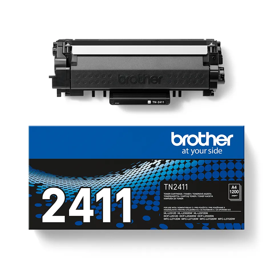 Brother TN2411 lasertoner, svart
