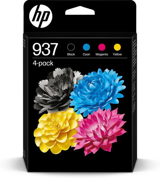HP Ink/937 CMYK Original Ink CART 4-Pack