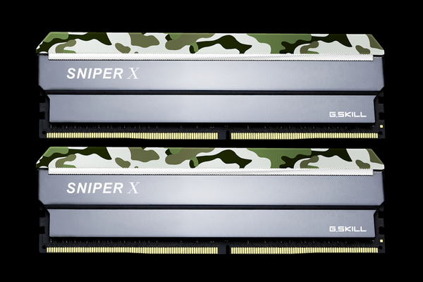G.SKILL Sniper X 16GB (2 x 8GB) DDR4 3000 MHz, CL16 Memory, Classic Camo (XMP)
