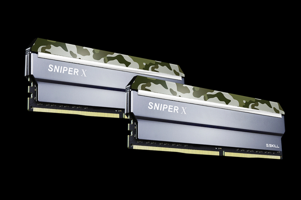 G.SKILL Sniper X 16GB (2 x 8GB) DDR4 3000 MHz, CL16 Memory, Classic Camo (XMP)