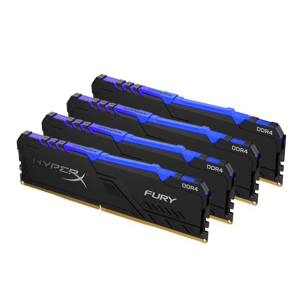 Kingston 64 GB (4 x 16 GB) HyperX Fury RGB, DDR4 3600 MHz -muisti