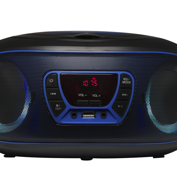 Boombox FM-Radio CD USB Bluetooth TCL-212BTBU Svart/Bl&aring;