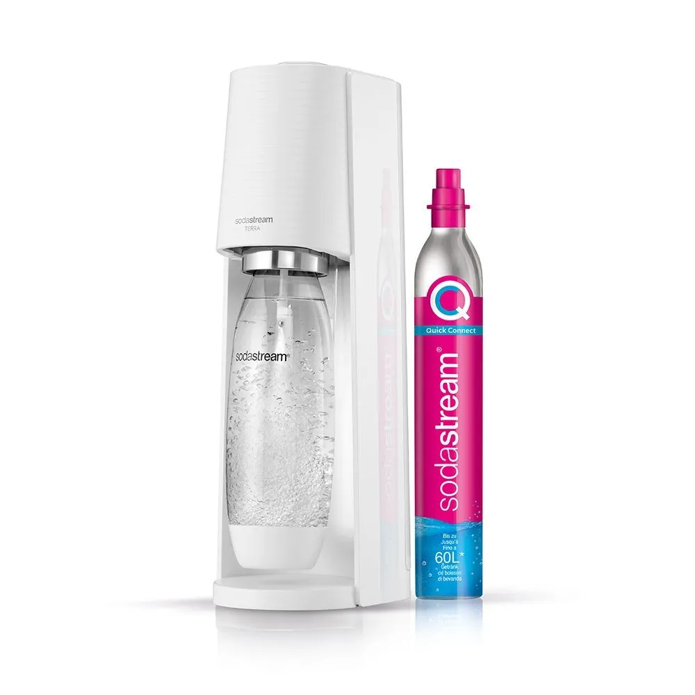 Sodastream Terra -hiilihapotuslaite, valkoinen