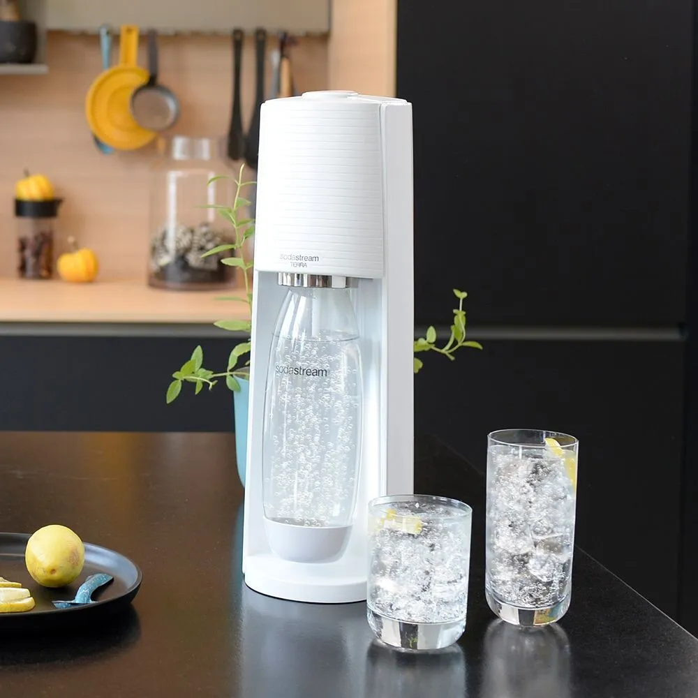 Sodastream Terra -hiilihapotuslaite, valkoinen