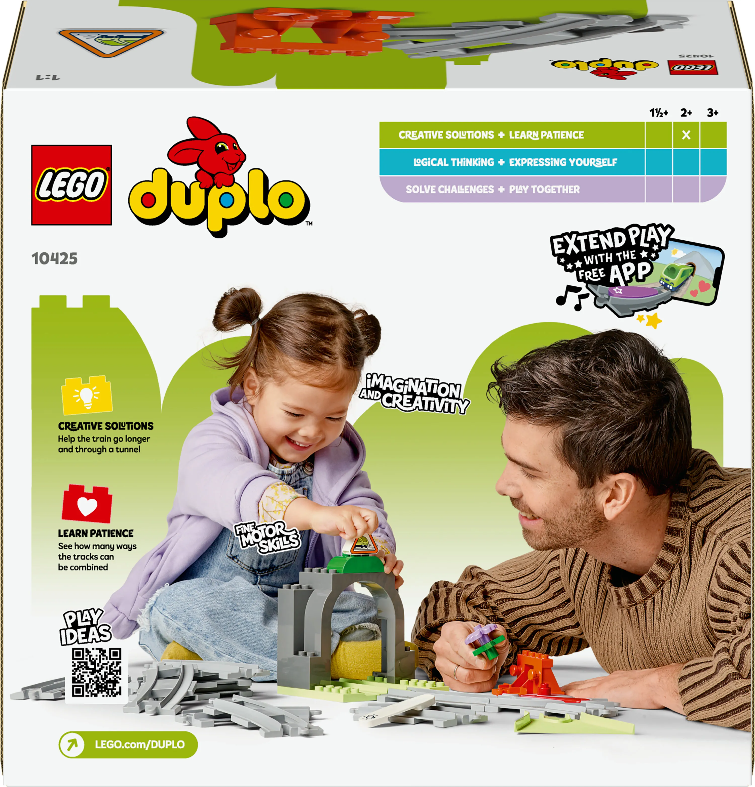 LEGO DUPLO Tunnel och sp&aring;r utbyggnadssats 10425