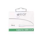Gear USB-C - USB-C 2.0 - kabel, Vit, 0.3m