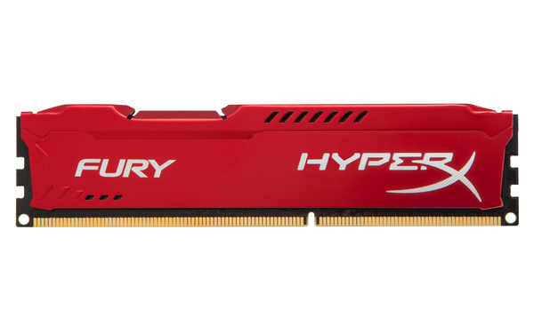 Kingston HyperX FURY 16 GB (2 x 8 GB) DDR3 1600 MHz, CL10 minne, r&ouml;d
