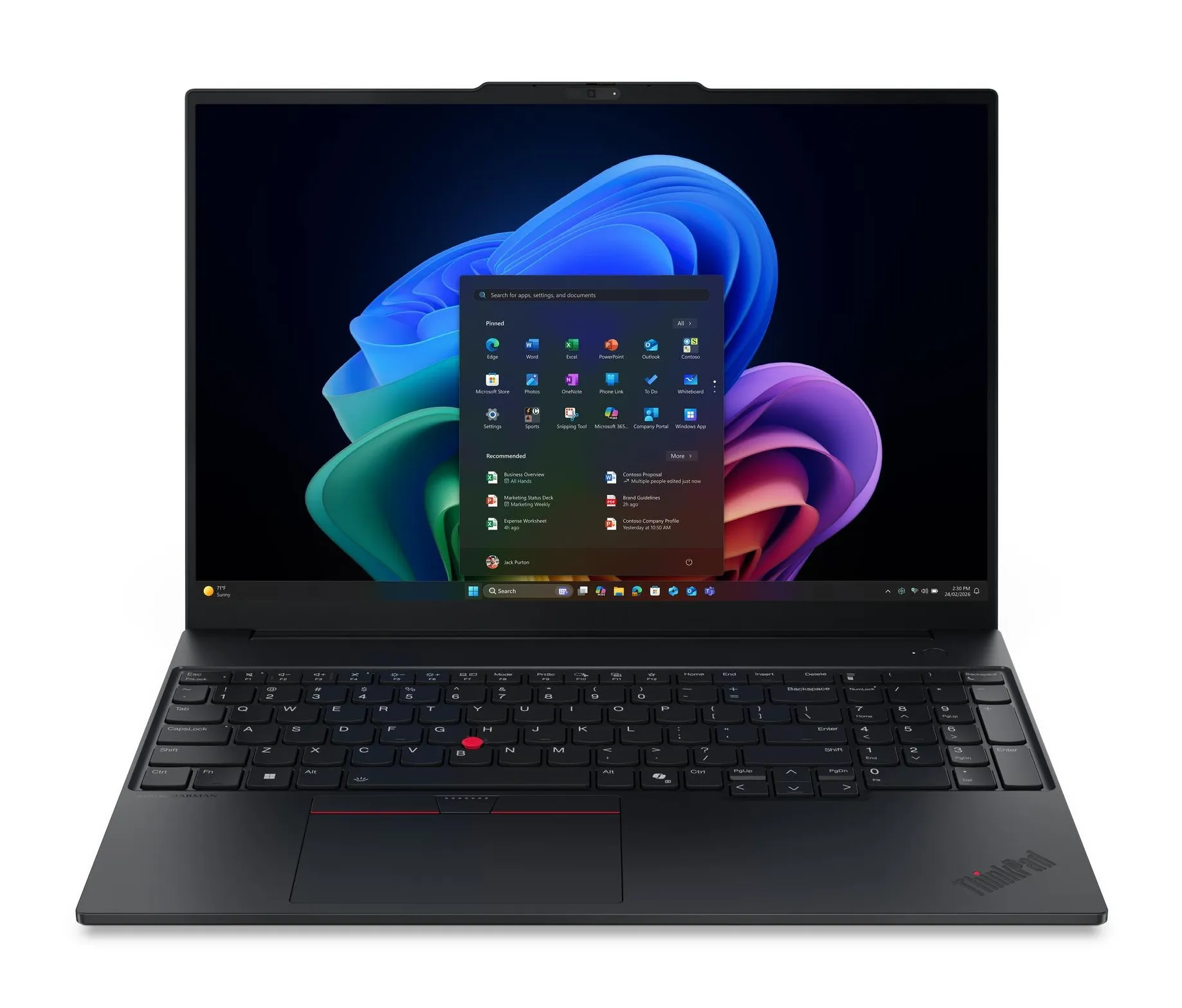 Lenovo ThinkPad E16 Gen 4 16" Ultra 5 325U, 16 GB, 512 GB, Win 11 Pro - b&auml;rbar dator, svart