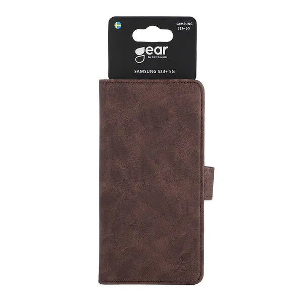 GEAR Wallet, Galaxy S23 Plus - Wallet Case, Brown