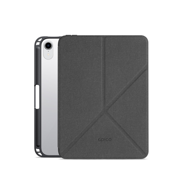 Epico Clear Flip Case iPad mini 6 2021 (8,3&quot;) - black transparent