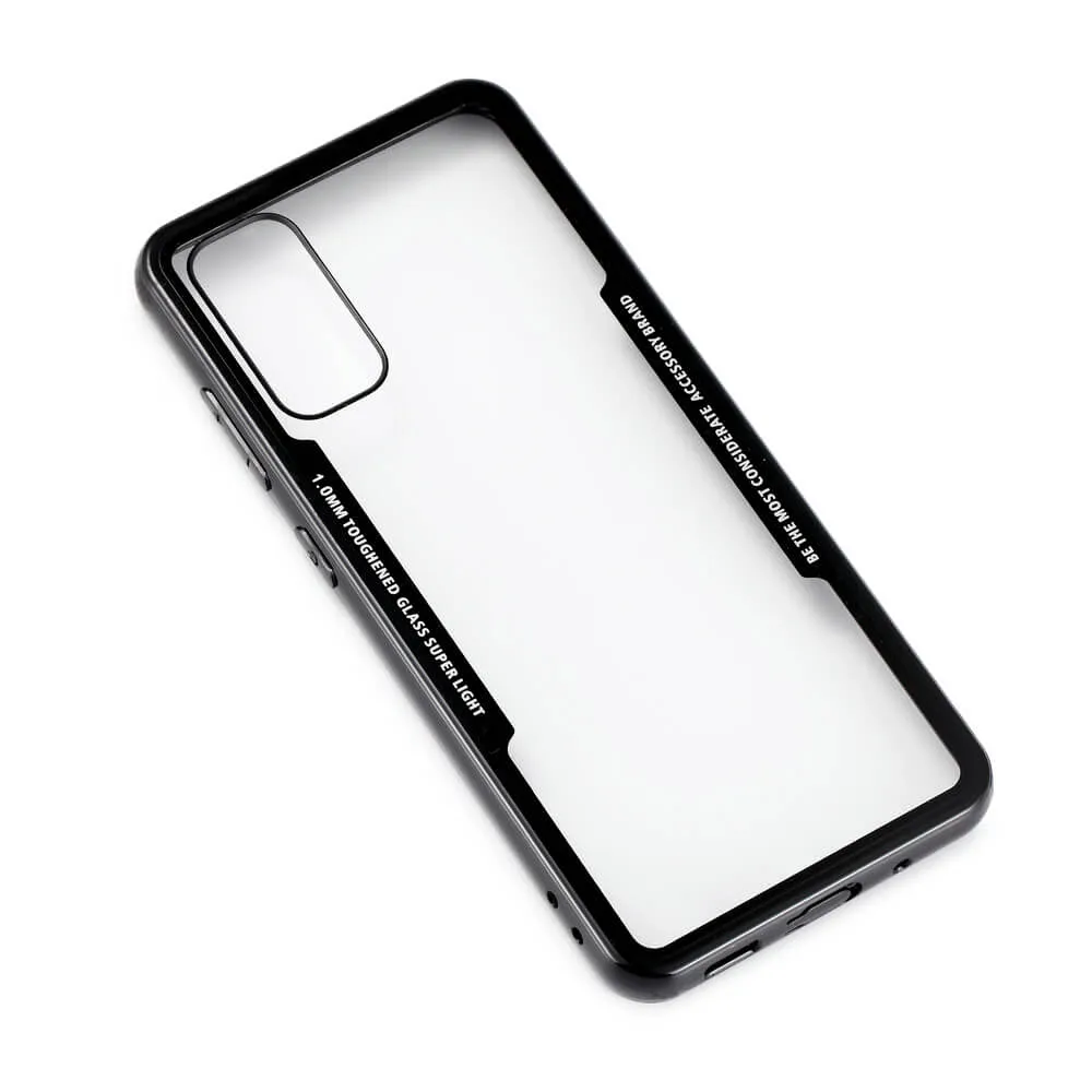 GEAR Tempered Glass Case, Galaxy S20 - Case, Black