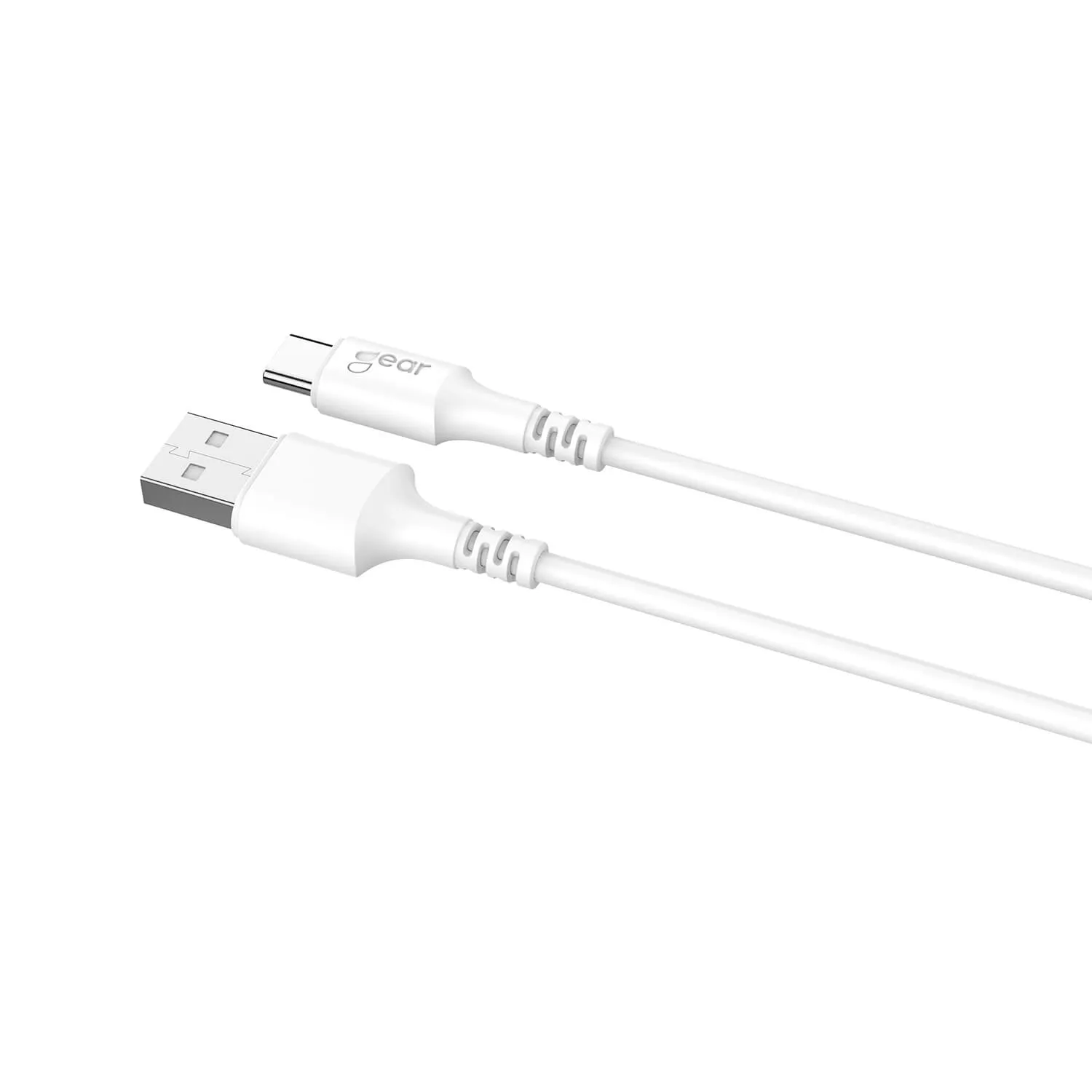 Gear USB 2.0 USB-C kabel, 0,3 m, vit