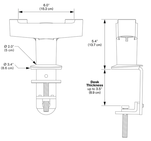 Vogel's Pro PFA 9125 Dual Desk Mount -adapteri