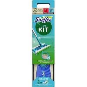 Swiffer Sweeper -aloituspakkaus, 1x moppi, 6x puhdistusliina